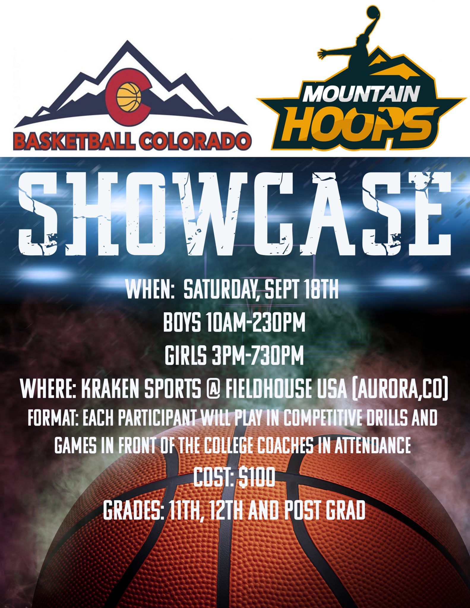 Basketball Colorado Mountain Hoops Fall Showcase Announced